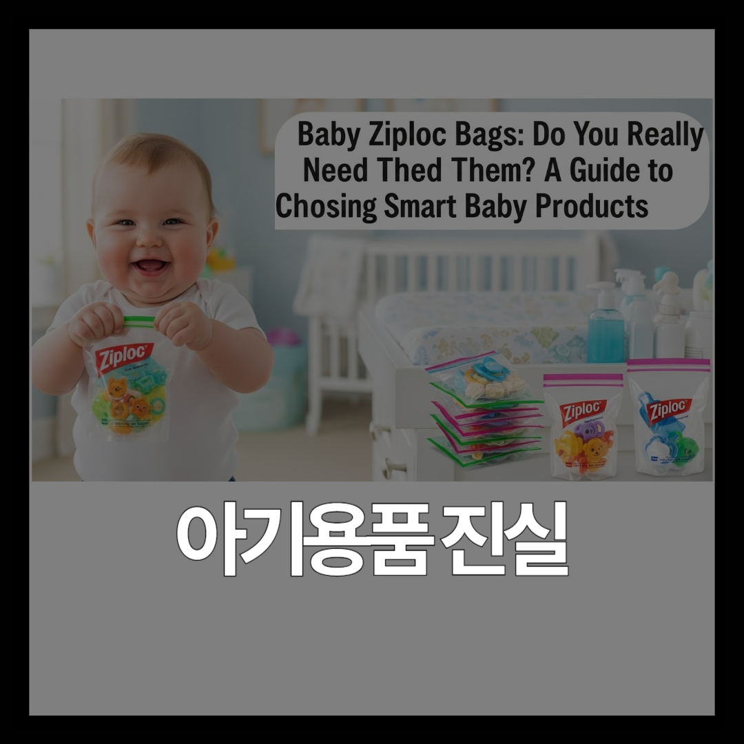 아기용 항균 지퍼백 일반 제품과 차이점 비교: 꼭 사야 할까?