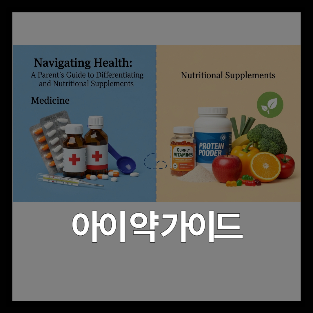 아이 약 영양제 차이점과 필수 상비약 리스트 (초보 부모 가이드)