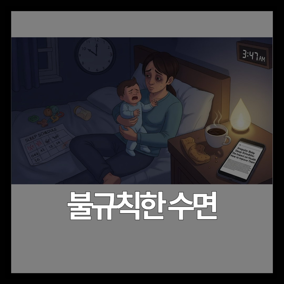 불규칙한 아기 수면시간, 건강에 미치는 영향과 월령별 개선 방법