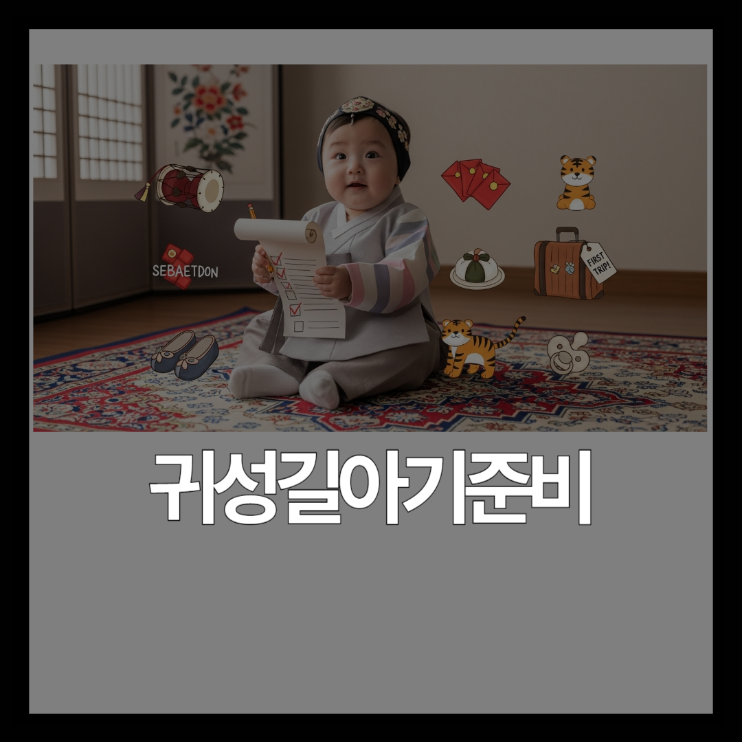 아기와 설 귀성길 준비 – 출발 전 체크리스트와 짐 싸기 가이드