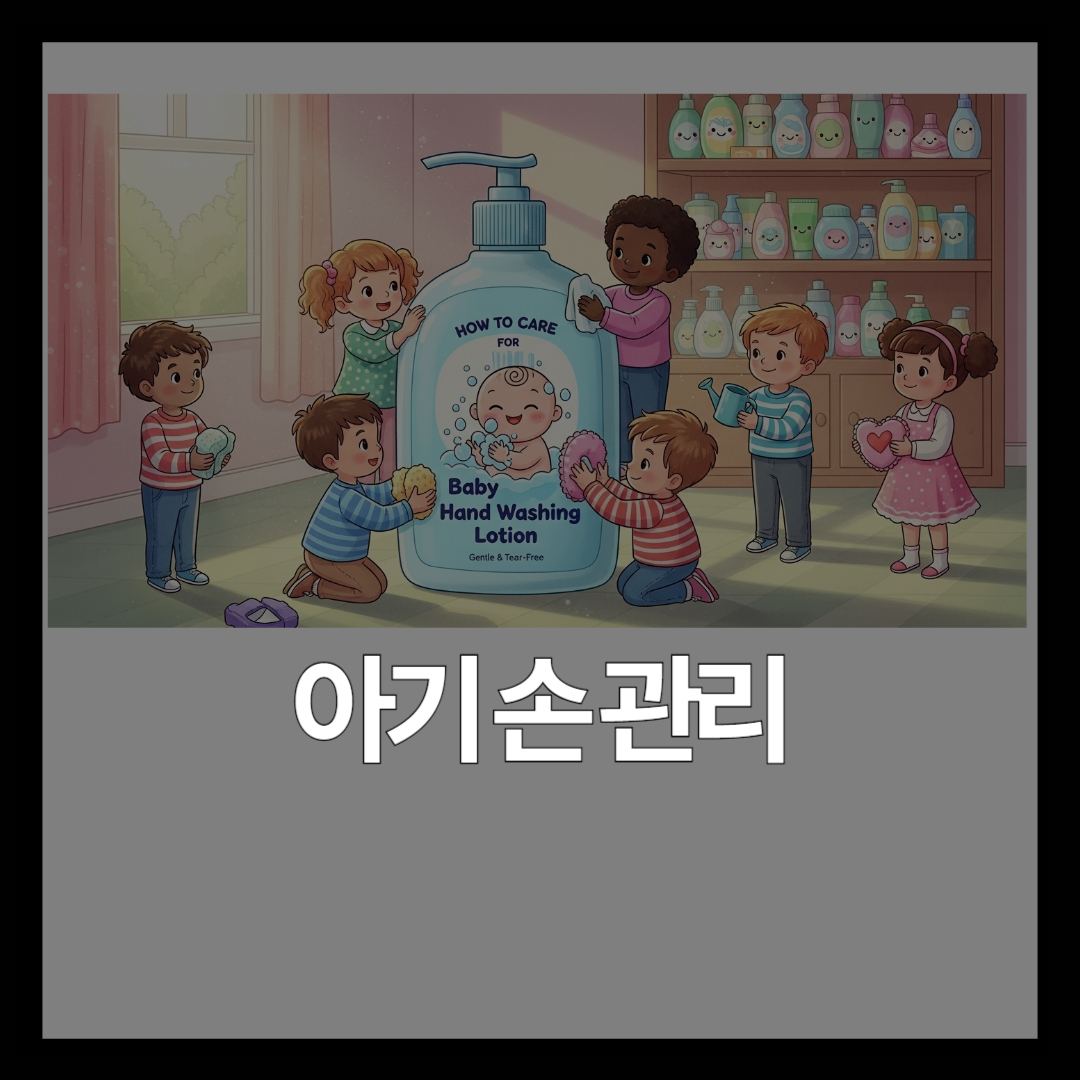 아기 손 씻기 로션 완전 정리 | 이든파파