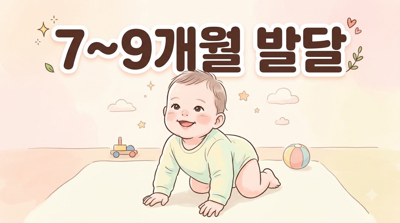 7~9개월 아기 발달 체크리스트 | 기기·낯가림·손가락 집기까지