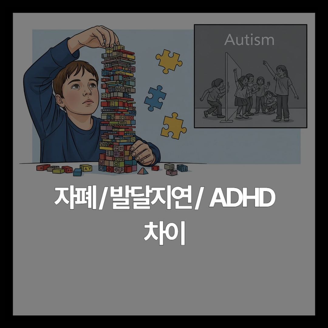 자폐 발달지연 ADHD 차이, 어떻게 구별할까?
