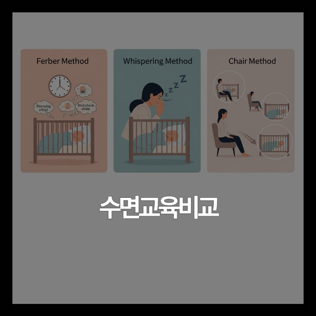 아기 수면교육, 퍼버법·위스퍼링·의자법 중 뭐가 맞을까요?