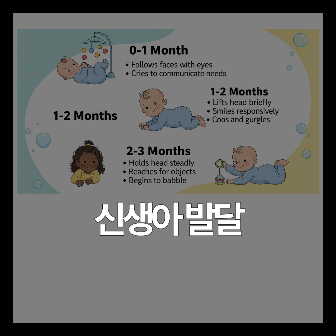 신생아 발달 체크리스트 | 0~3개월 아기가 꼭 해야 할 것들