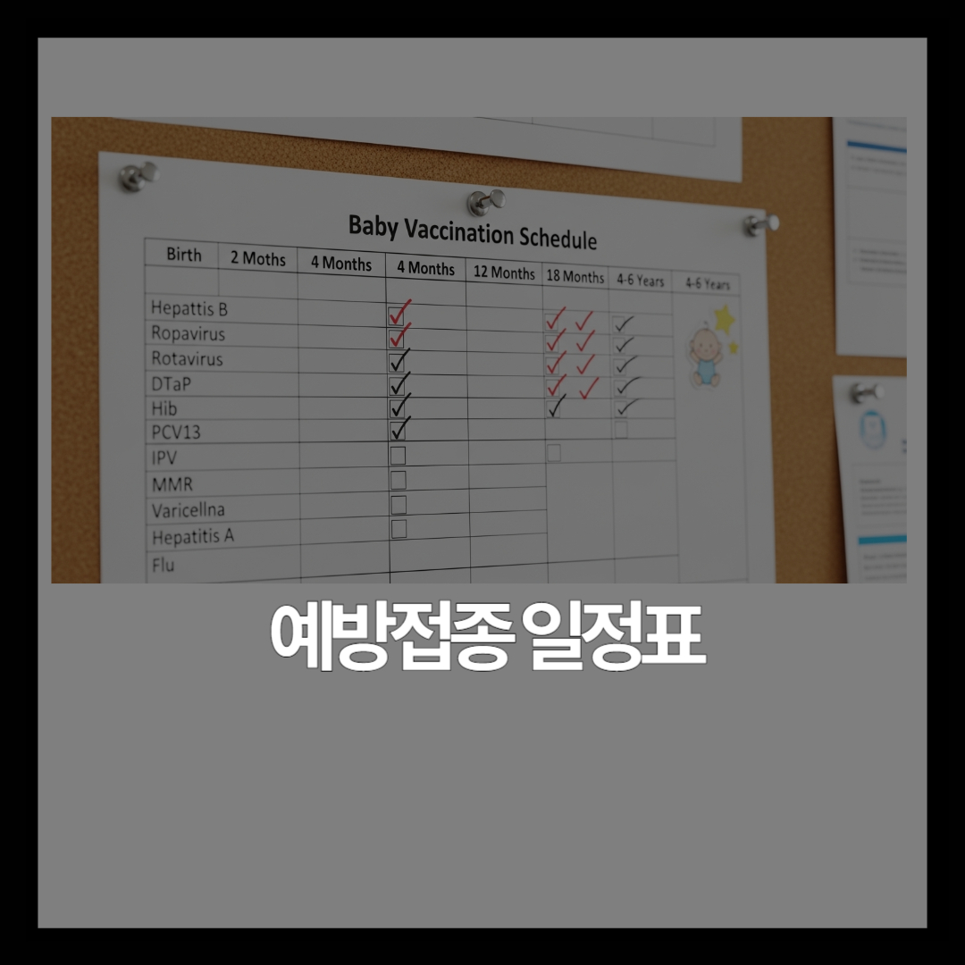 신생아 예방접종, 언제 어떻게 맞혀야 하나요? 월령별 정리
