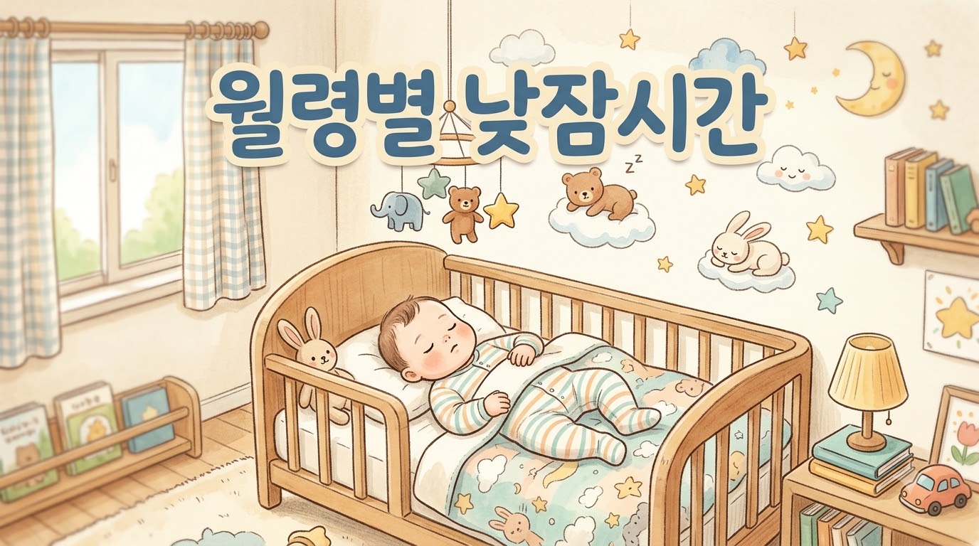 월령별 아기 낮잠 시간 얼마나 필요할까