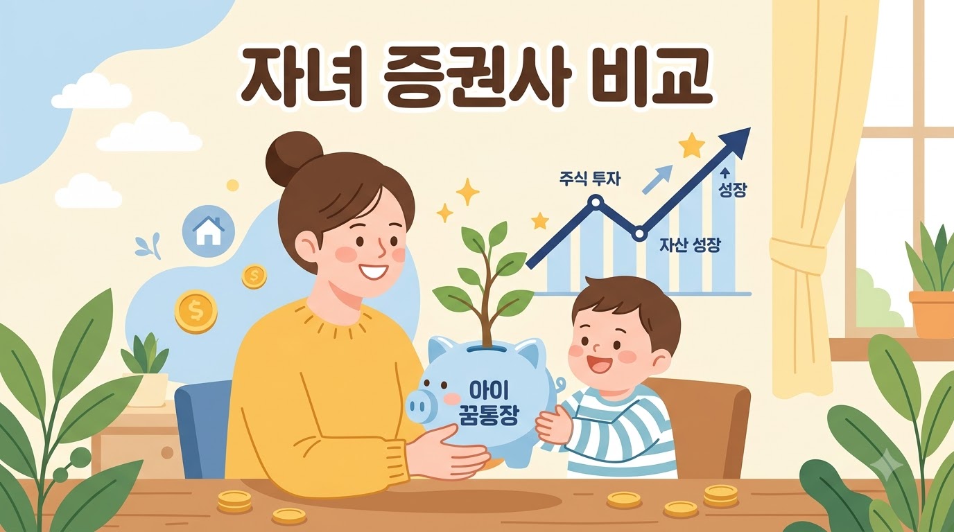 아이에게 물려줄 주식, 어느 증권사에서 사야 하나요? 증권사 비교
