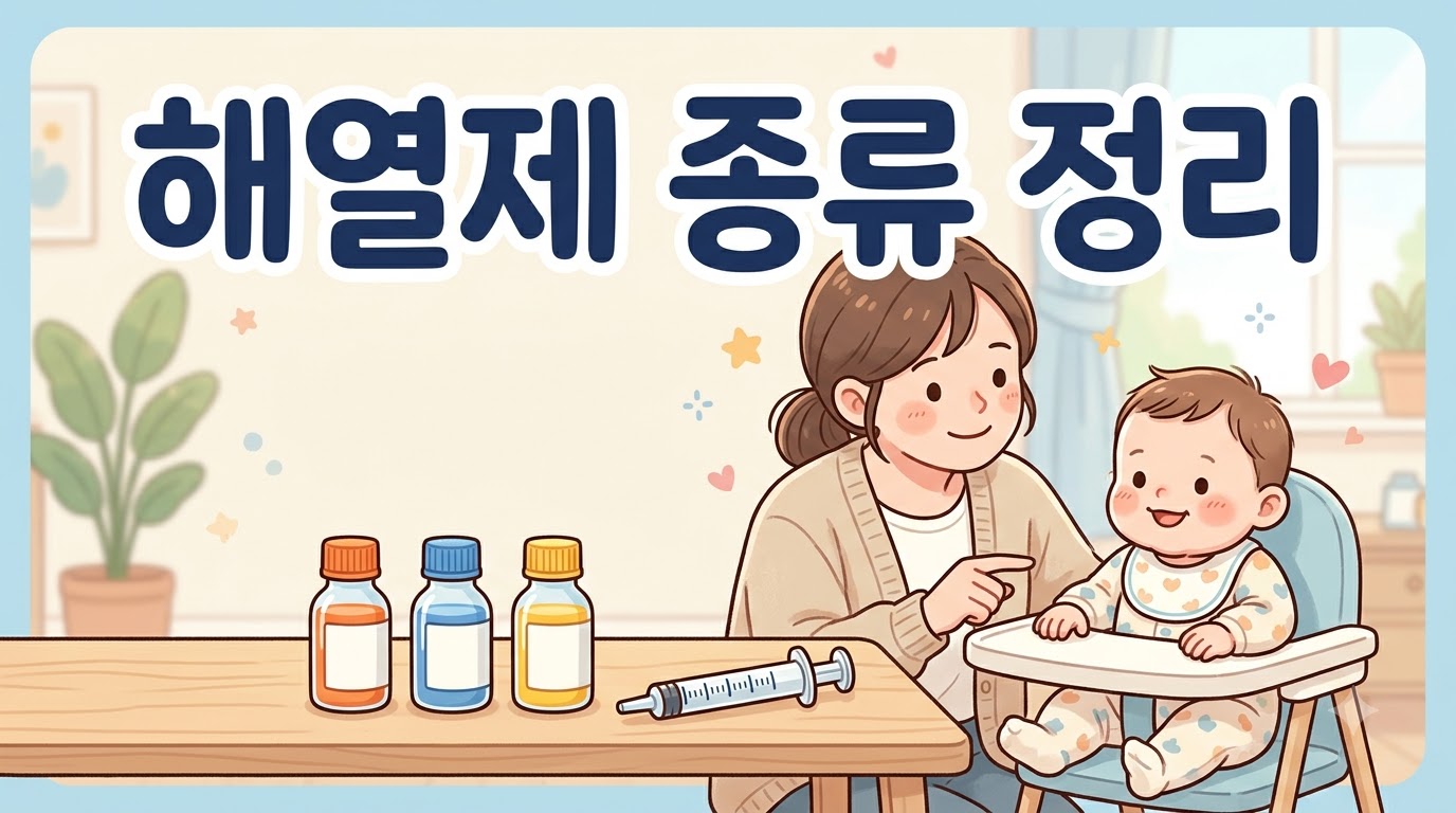 아기 해열제 종류, 해열제·진통제·소염진통제는 뭐가 다른가요?