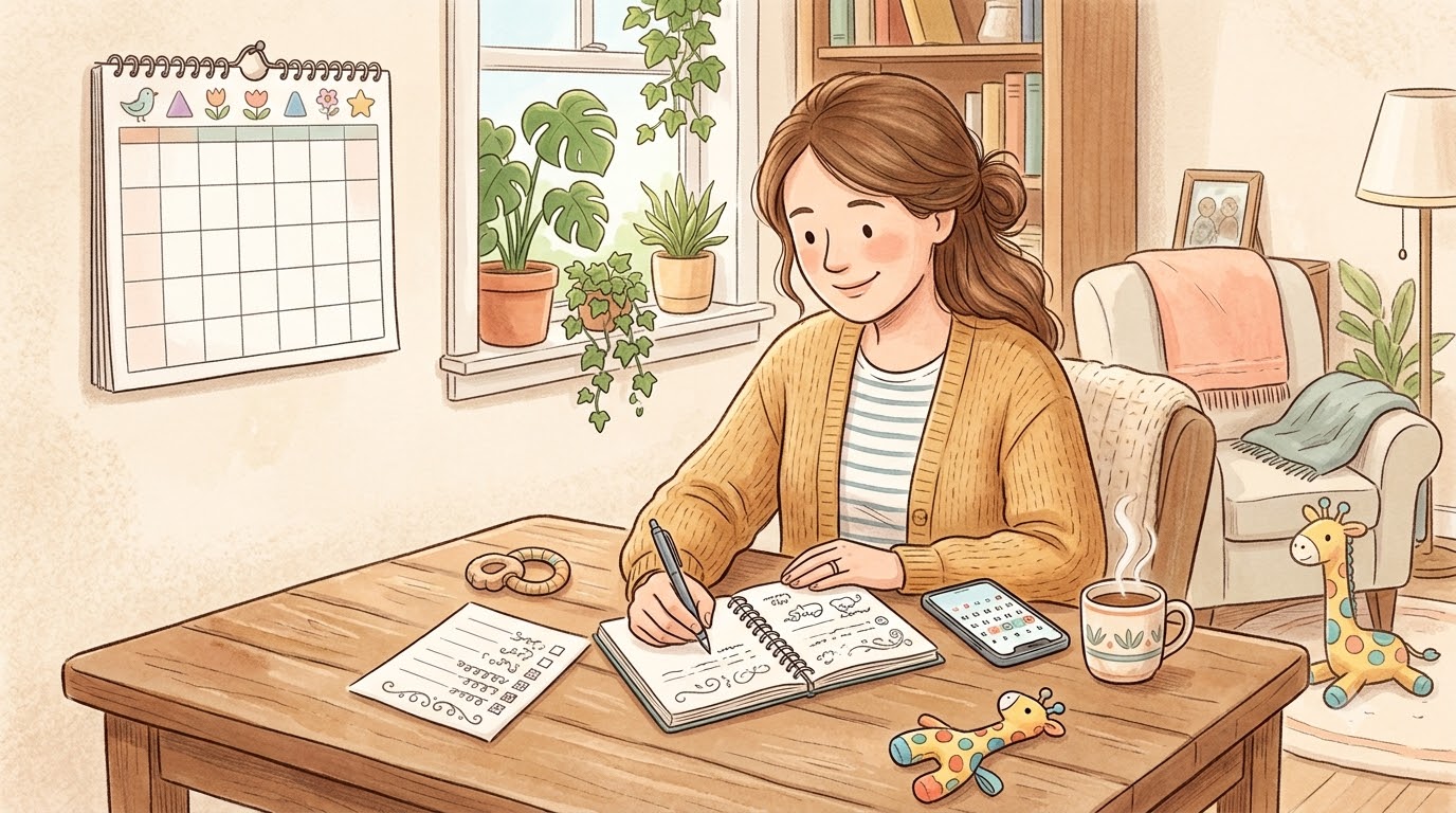 아이맞이지원금 언제부터 받을지 체크리스트로 준비하는 부모 일러스트